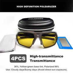 Gafas de sol polarizadas UV400 para pescar: lentes HD espejo azul