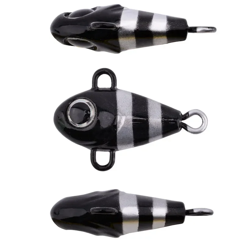 Caja con 5 señuelos vibratorios de pesca