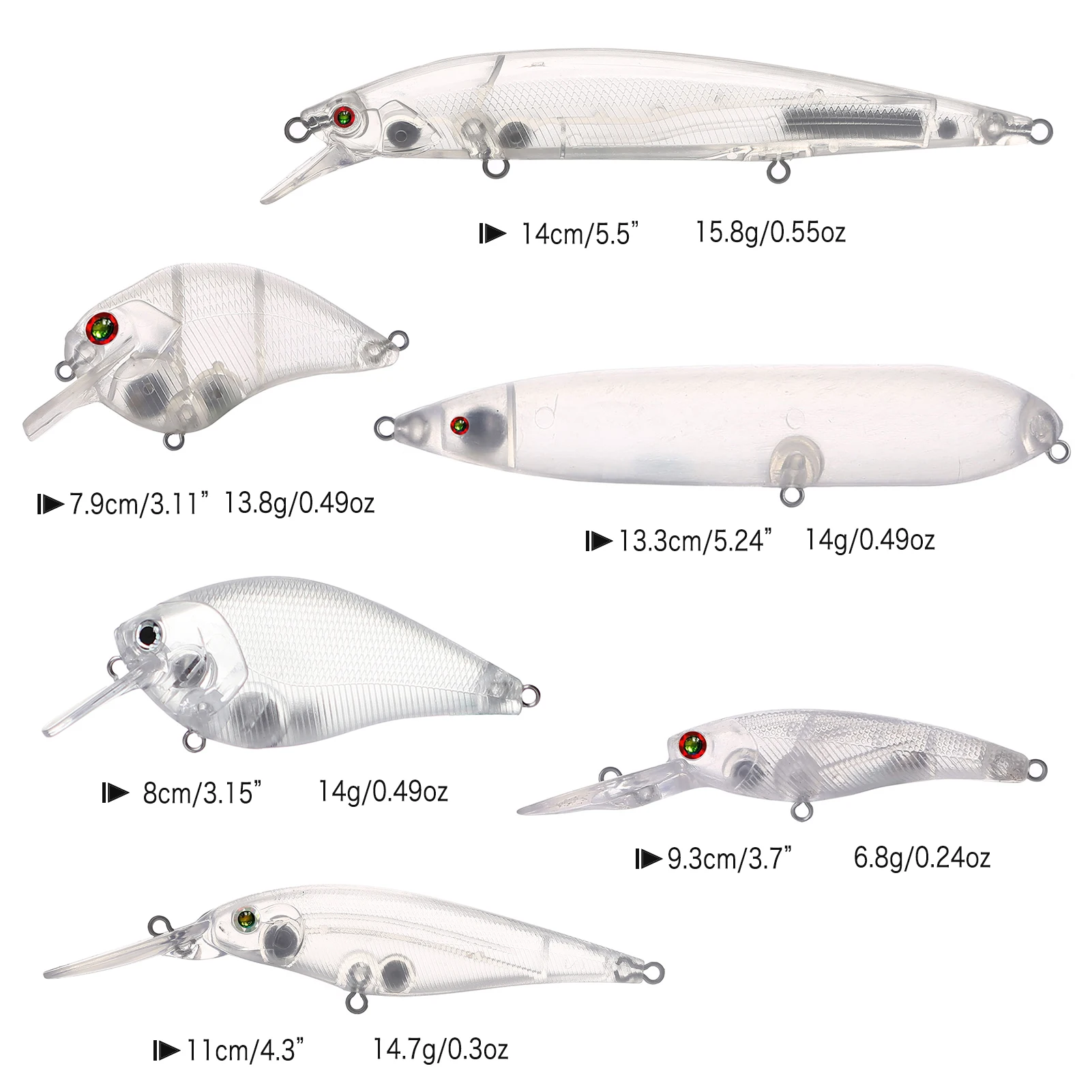 Free Fisher set de señuelos crankbaits y VIB para pesca - imagen 4