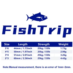 Conectores en T FishTrip Professional 3 vías con cuentas luminosas