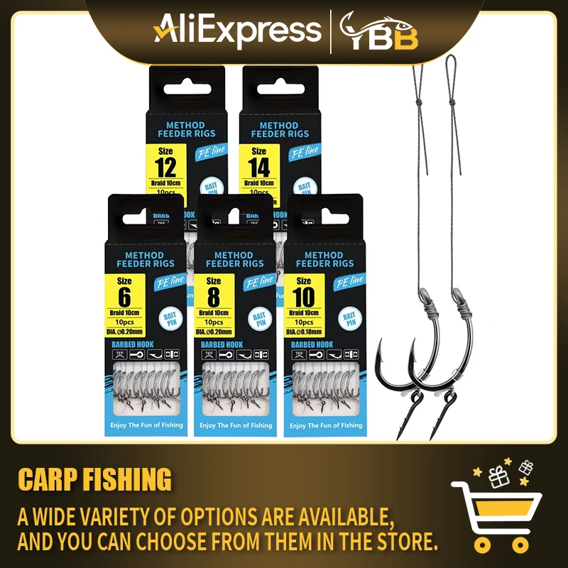 Anzuelos de púas en diferentes tamaños