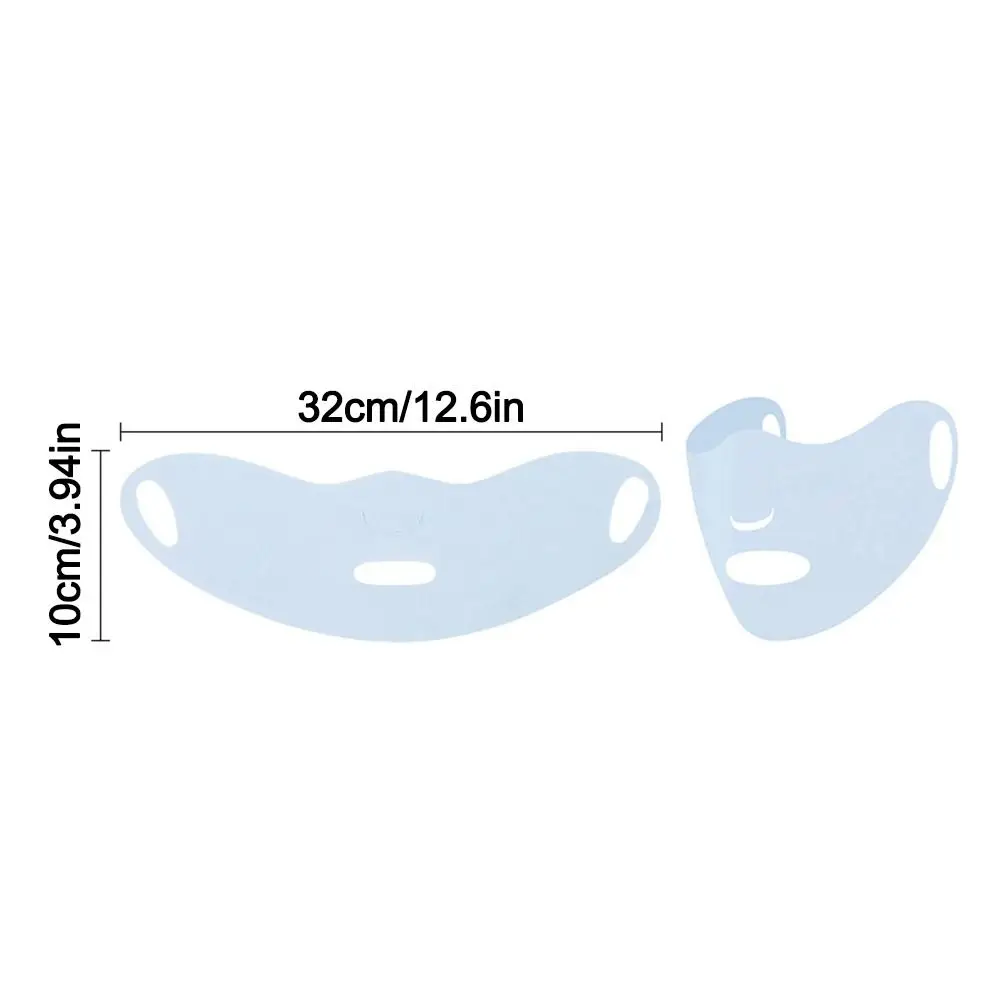 Mascarilla facial protectora en uso