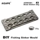 Agape molde de plomo tipo frijol para pesca de fundición - imagen 5