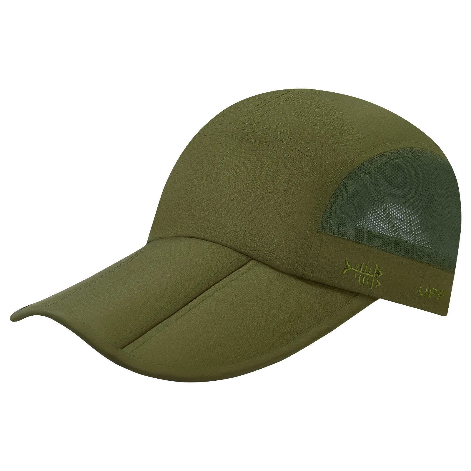 Gorra de pesca plegable BASSDASH vista frontal