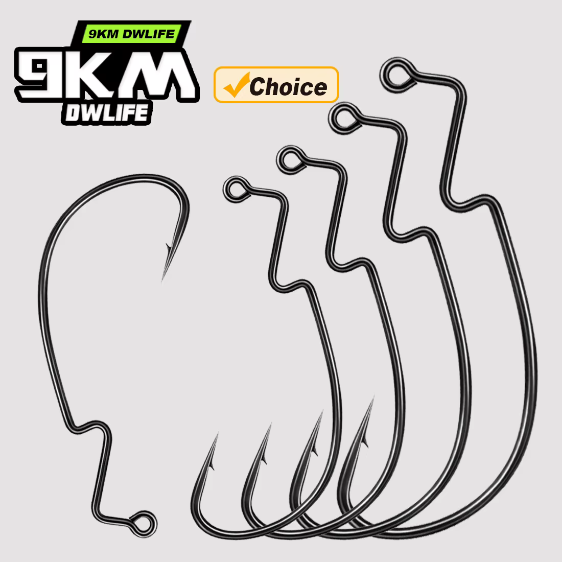 Anzuelos EWG Anti-Enredos 9KM – Texas Rig para Pesca en Agua Salada - imagen 2