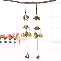 Campana de viento de cobre retro para jardín y decoración exterior