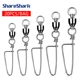 ShareShark Conectores giratorios con rodamiento de acero inoxidable - imagen 3