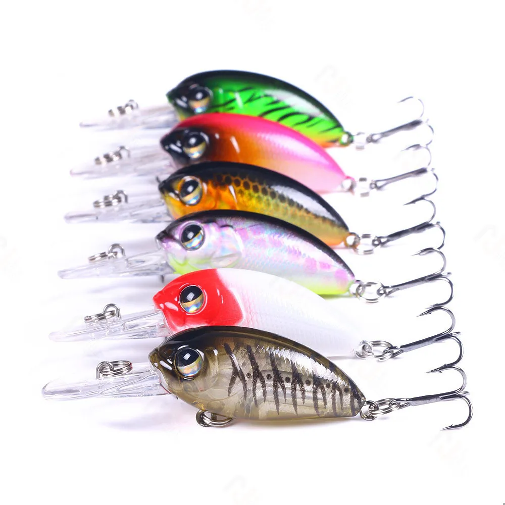 Tiny Klash Crankbait flotante para lubina y lucio con buceo