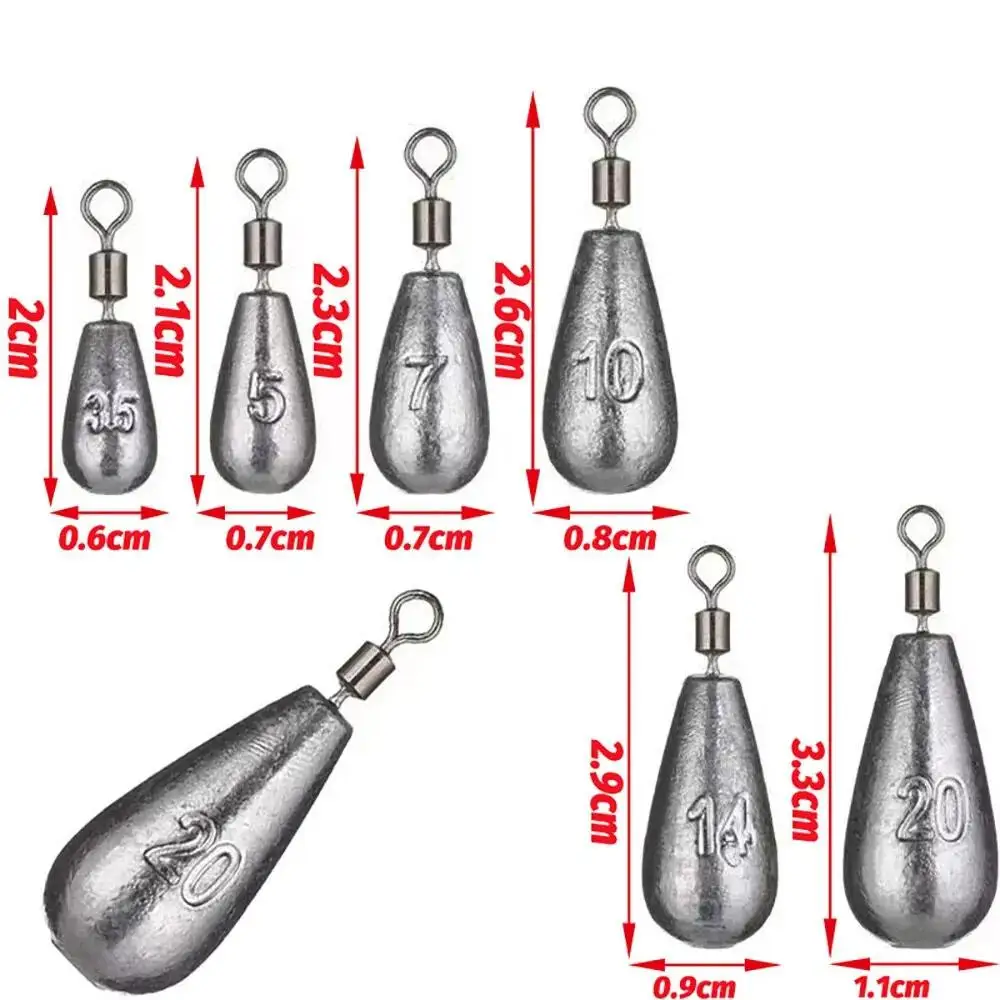 Kit de plomos de pesca para preparar el equipo