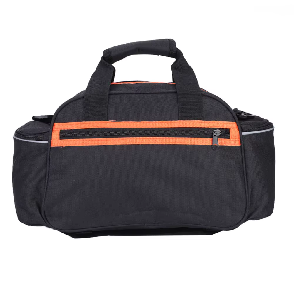 Bolsa sillín bicicleta con correas ajustables y múltiples bolsillos - imagen 2