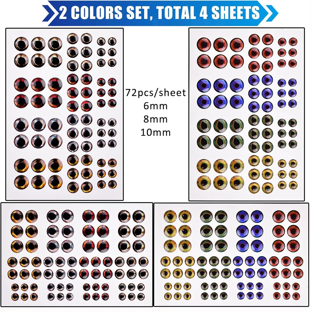 Kit de ojos para reemplazo en señuelos