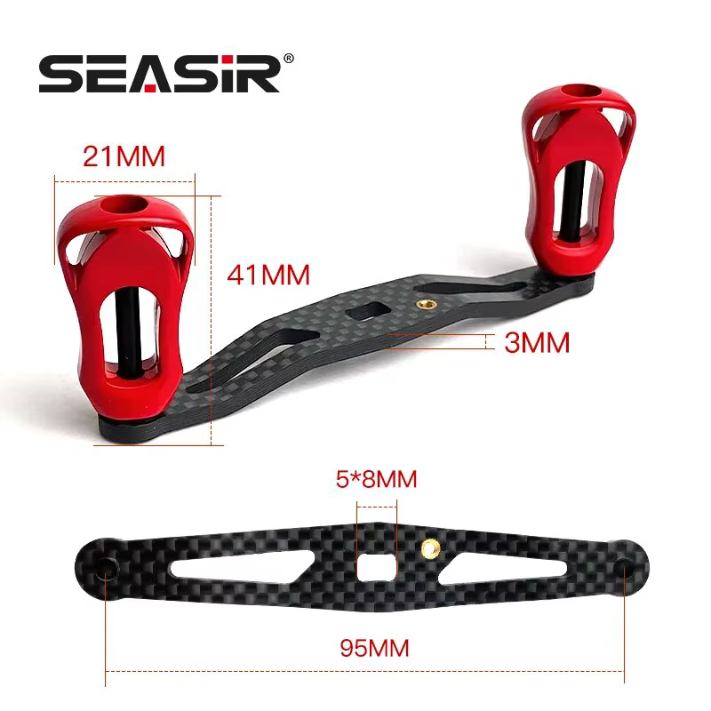SEASIR mango carrete fibra de carbono ultraligero baitcasting - imagen 2
