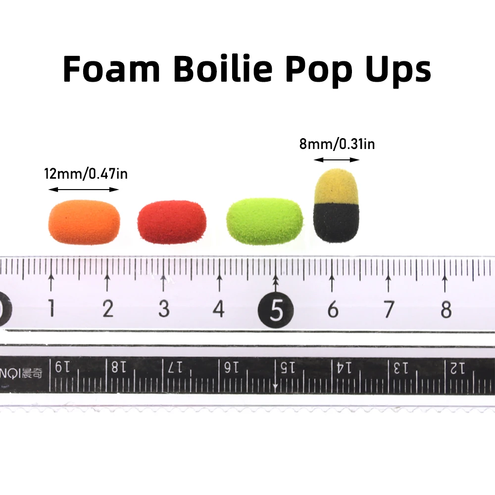 Cebo espuma Zig Rig 8mm para carpa – Boilie Pop Ups marrón rojo - imagen 5