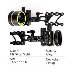 Sight Compound M2 - Accesorio metálico ajustable para arco de pesca