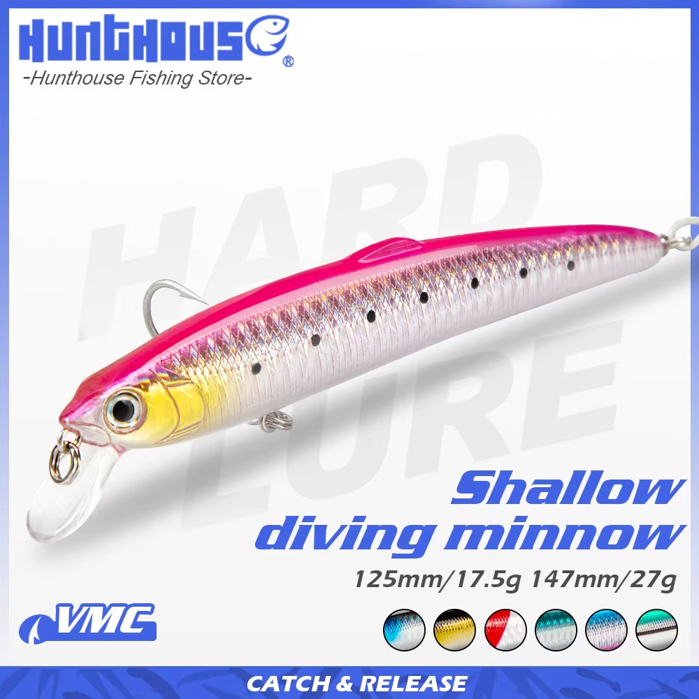 Hunthouse Saruna Minnow – Wobbler flotante para lubina