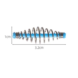 Soporte de cebo con resorte de acero inoxidable para carpa plateada