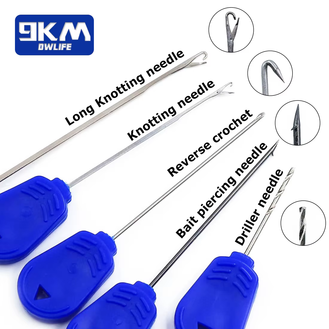 9KM Aguja ensartadora de acero inoxidable para boilies y carpfishing - imagen 3