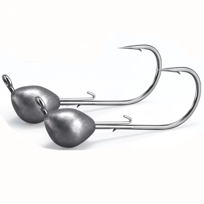 Anzuelos Jig Head tipo crank para vinilo y señuelos blandos - imagen 2