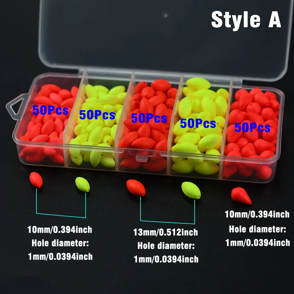 Perlas flotantes fluorescentes EVA ligeras con caja de plástico - imagen 2