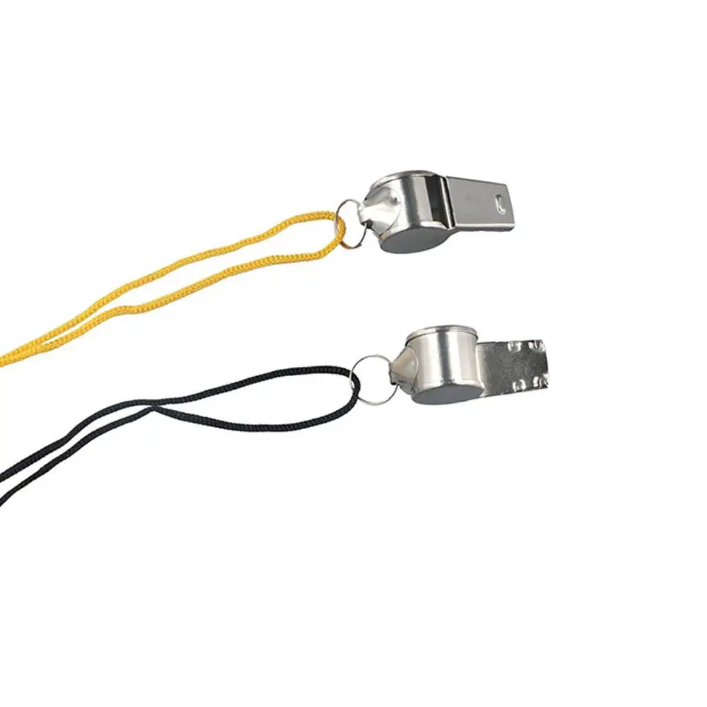 Silbato metálico deportivo con cuerda de acero inoxidable - imagen 3