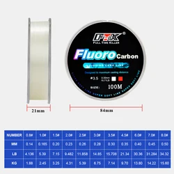 FTK Línea de Fluorocarbono para Mosca Rosa Súper Suave Fibra Carbono