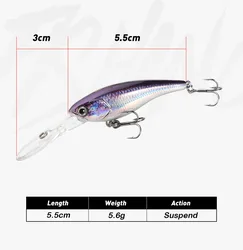 Señuelo Minnow de fundición para perca – Buceo profundo y acción