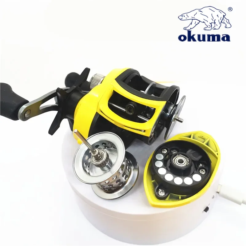 Okuma Carrete de pesca doble tambor con arrastre máximo - imagen 3