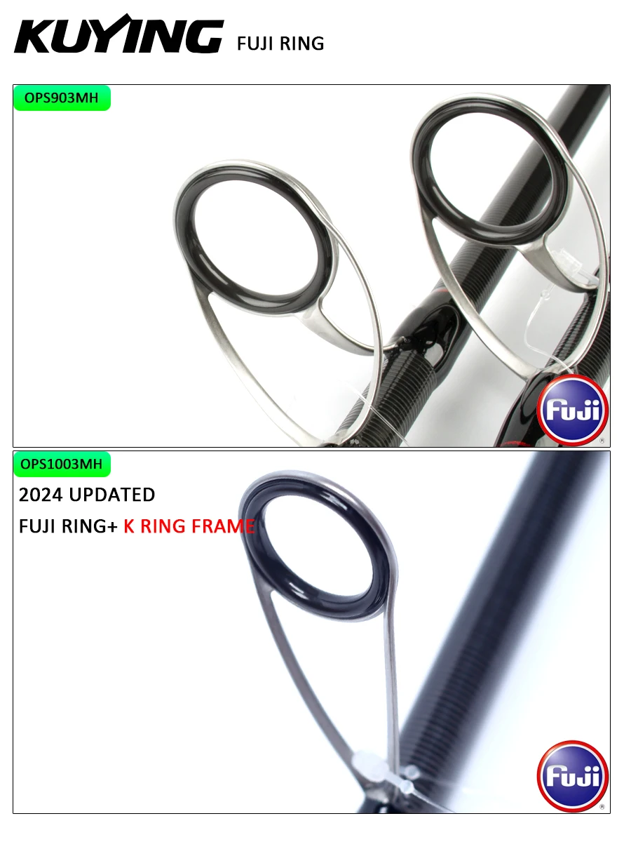 KUYING OSPREY Caña surfcasting carbono FUJI para lance lejano - imagen 5
