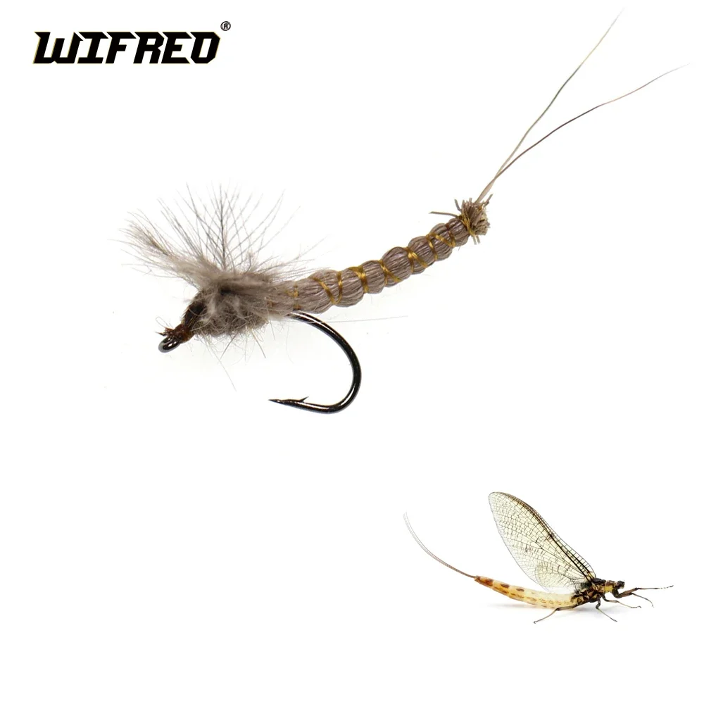Wifreo Mosca Seca CDC Mayfly ciervo pelo trucha