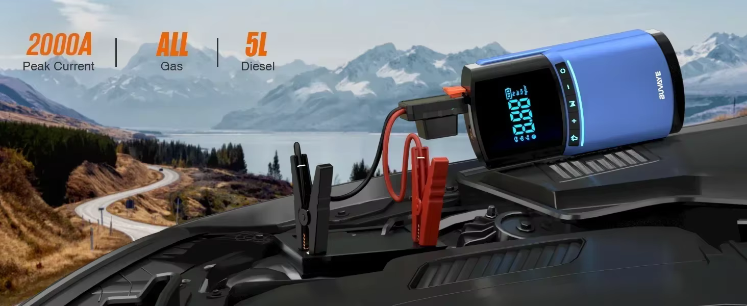 Módulo de conexiones y salidas USB del arrancador portátil