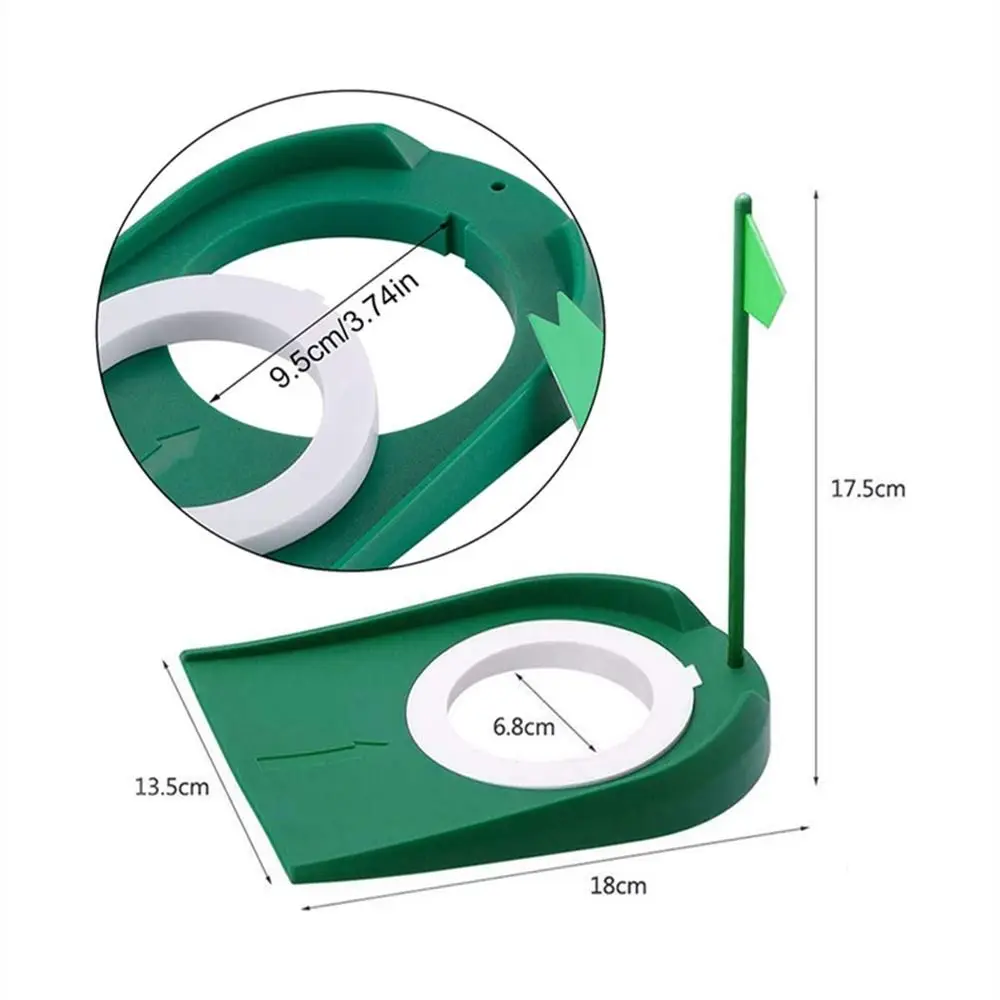 Entrenador de Golf interior – Disco de colocación con bandera y taza - imagen 5