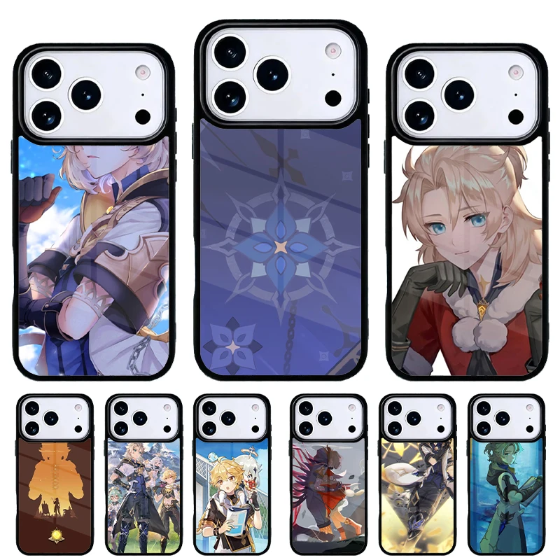 Funda iPhone Genshin Impact Albedo – Protección serie 13‑17