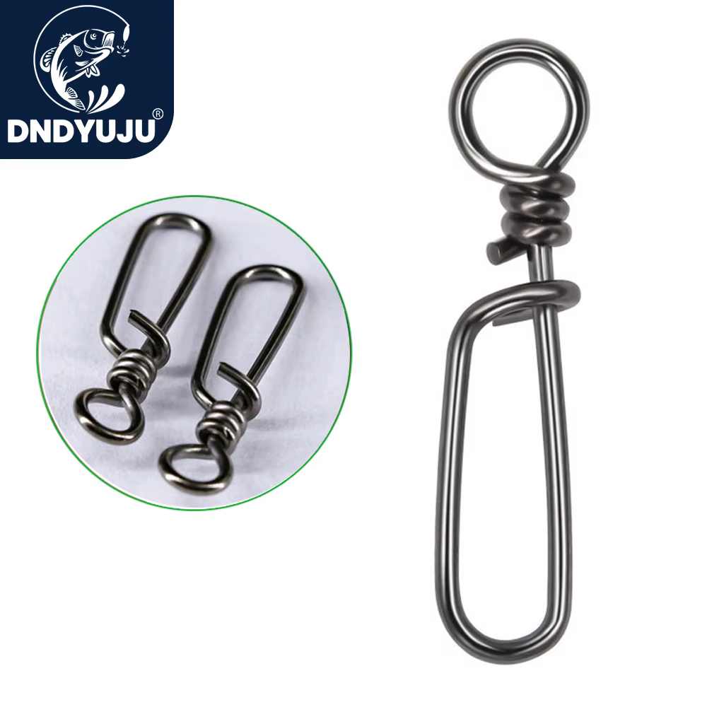 DNDYUJU Ensemble Acero Inoxidable – Snap Giratorio con Anillas y Broche para Calamar - imagen 5