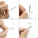 Anzuelos triples Scorpion Silver de acero carbono Free Fisher, ojo - imagen 3