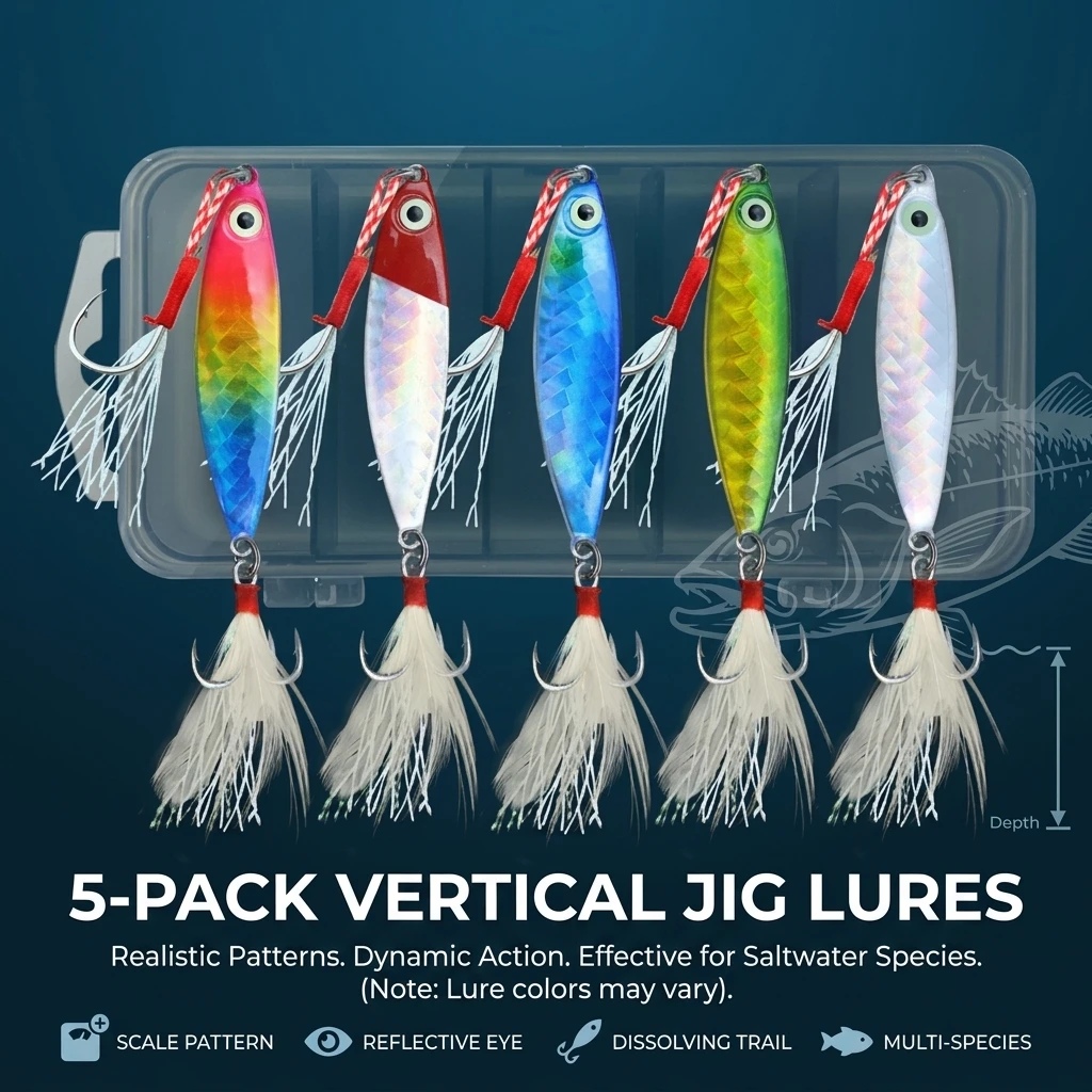 Cucharas de largo alcance para lubina y lucio, acción biónica - imagen 5