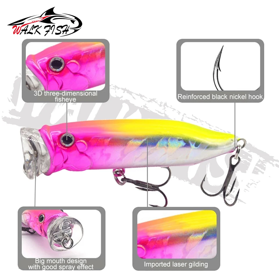 WALK FISH Wobbler 7cm – Señuelo superficie - imagen 4