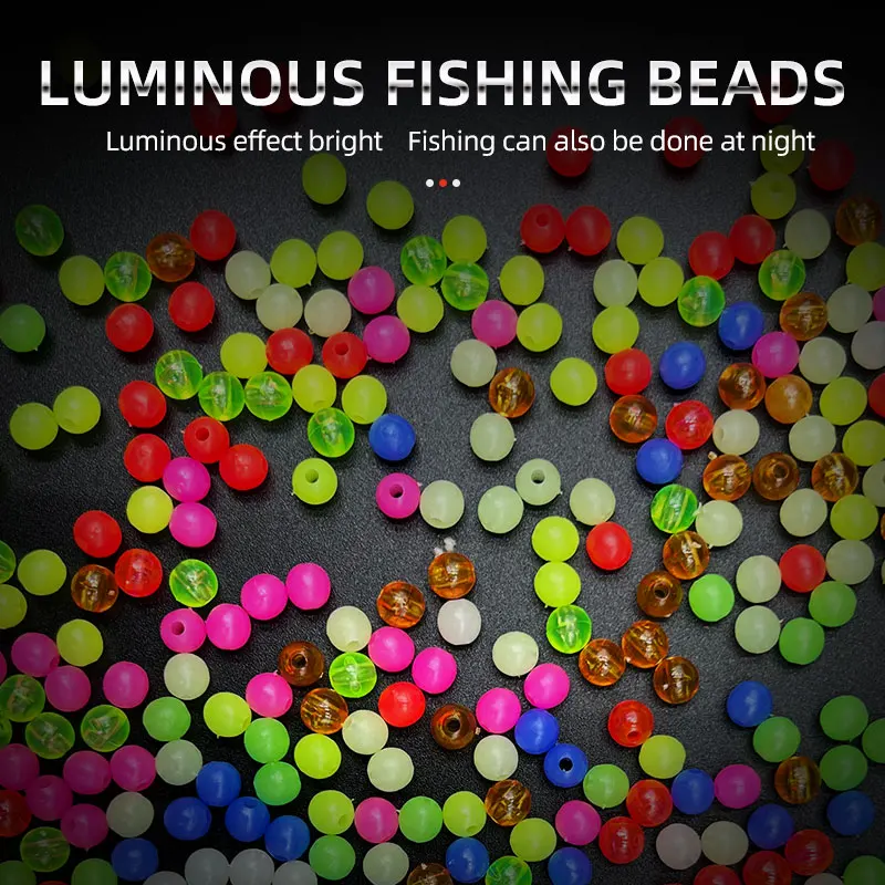 ShareShark cuentas de pesca fluorescentes redondas para vinilo - imagen 2