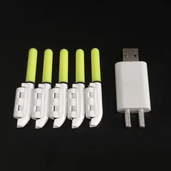 Linterna Clip Telescópica Recargable – Impermeable para Pesca Nocturna