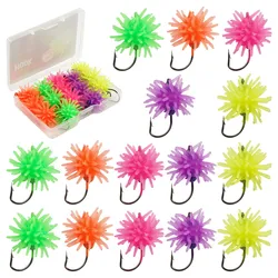 Anzuelos Jig Head con púas para vinilo finesse trucha y lubina