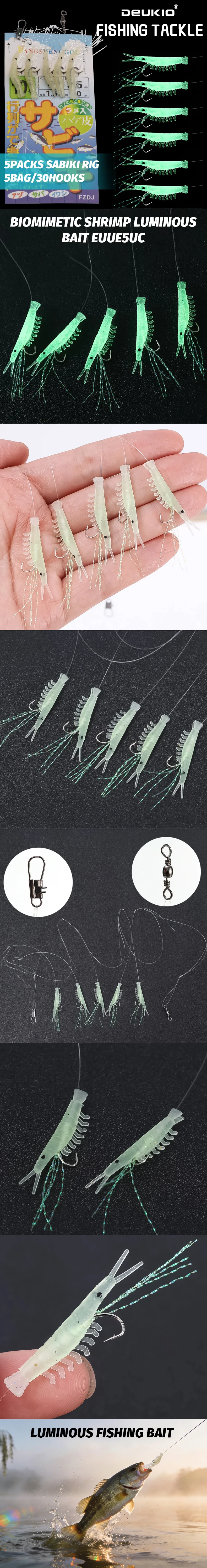 Señuelos luminosos de pesca de DEUKIO
