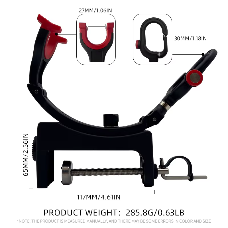 Soporte ajustable cañas ShareShark doble cabezal plástico - imagen 5