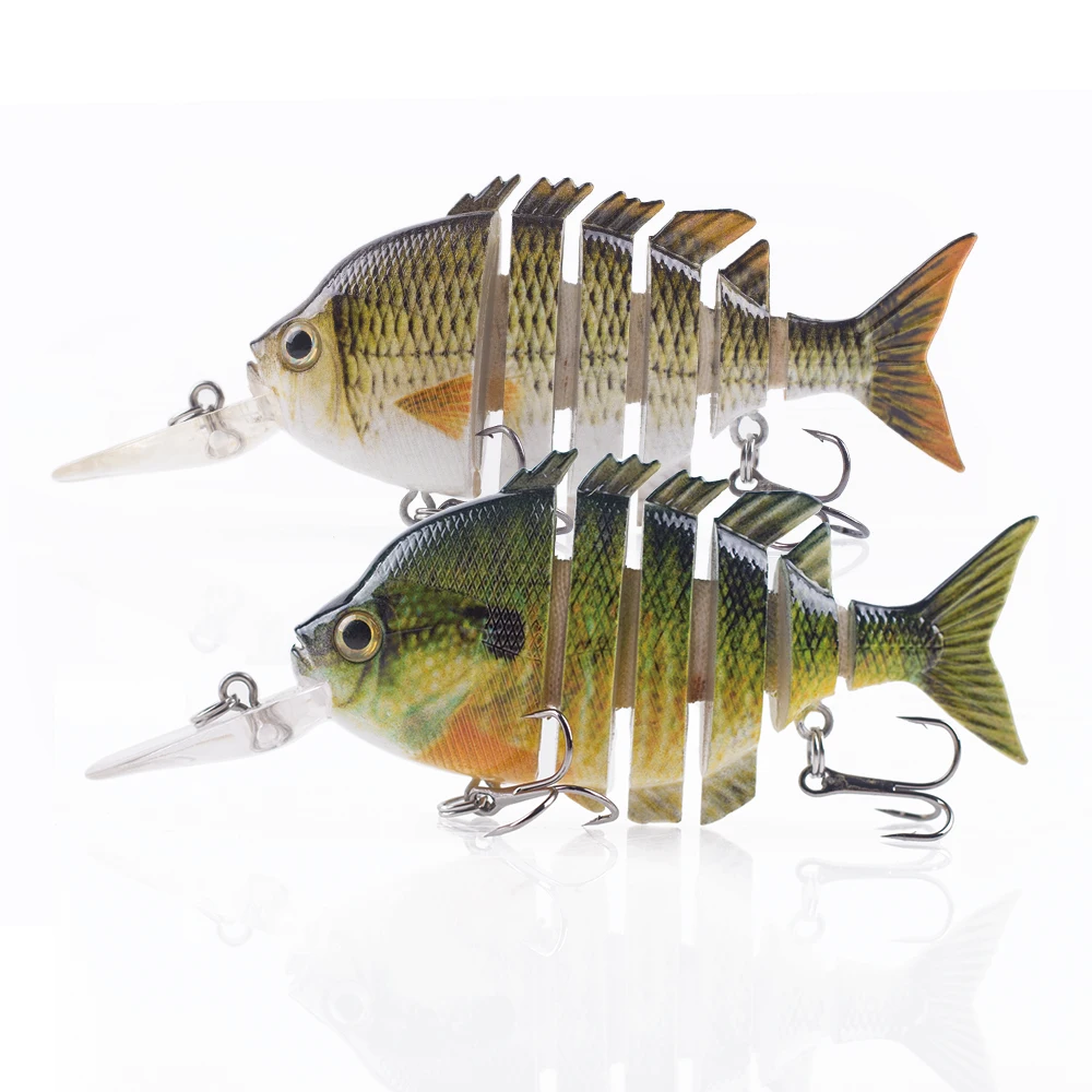 Hanlin Swimbait 10cm 14g – Wobbler flotante multiarticulado lubina - imagen 2