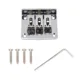 Puente para Guitarra Ajustable Hard-tail Plateado/Negro - imagen 5