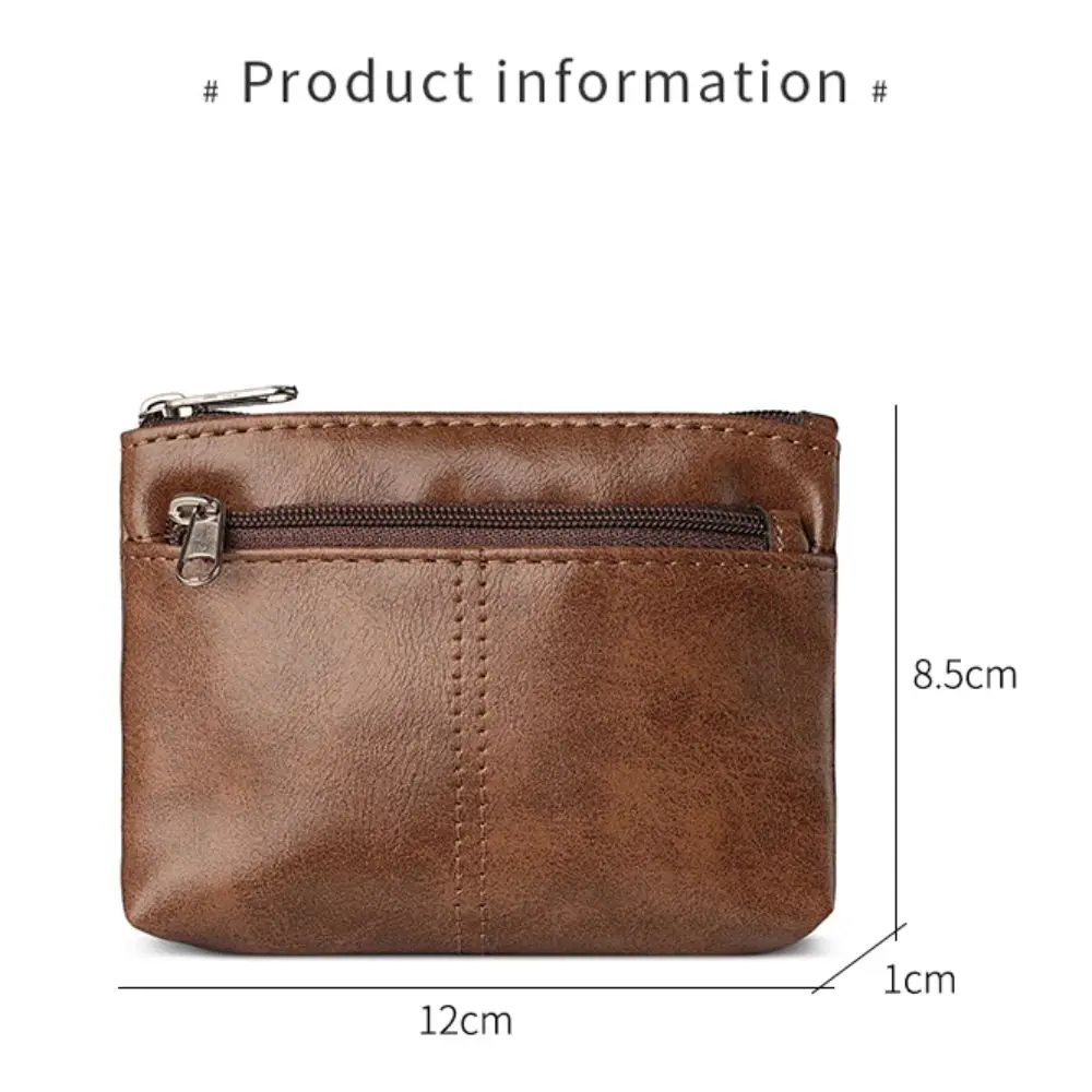 Cartera vintage de cuero PU vista frontal