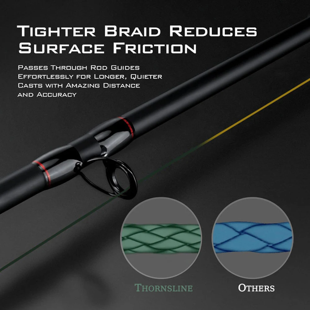 ThornsLine X8 Línea trenzada PE 8 hebras súper resistente - imagen 2