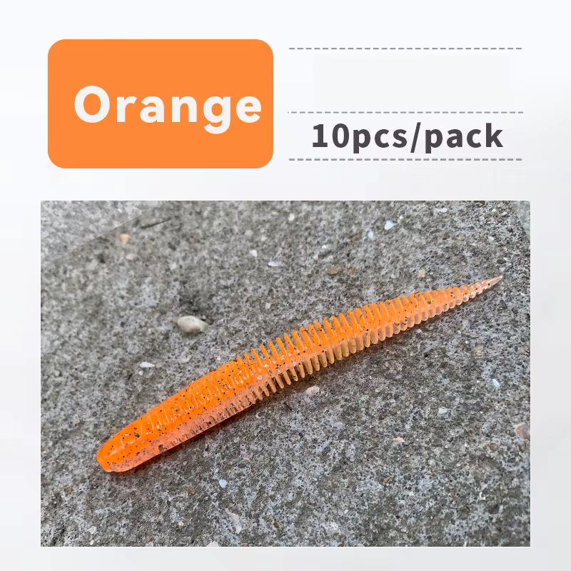 Señuelo blando Hailuo 8,5 cm - Gusano para lubina cola recta - imagen 2