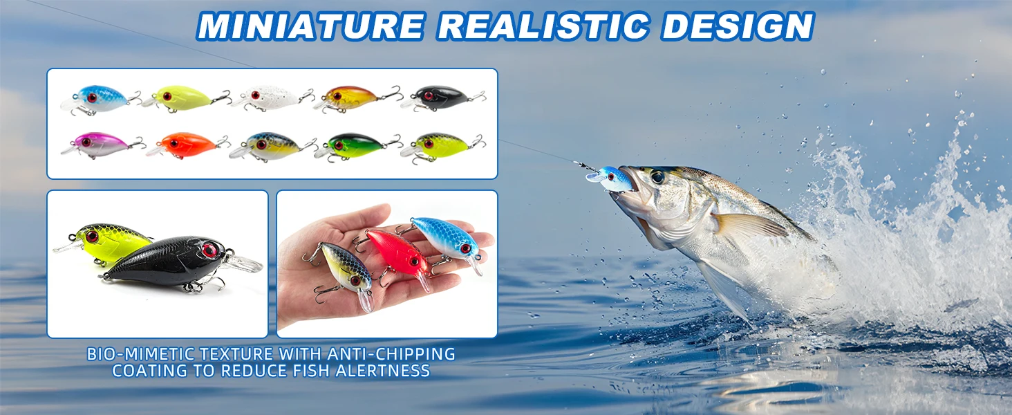Crankbait topwater de perfil pez