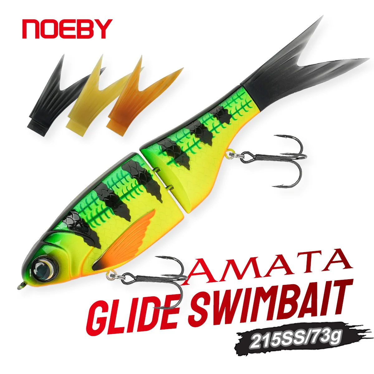 NOEBY Glide Swimbait Joint Bait AMATA Shad – señuelo para lubina