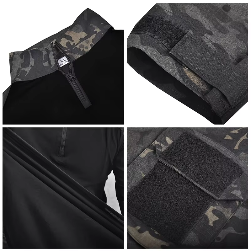 HAN WILD Camisa de pesca camuflaje para hombre – Airsoft, caza - imagen 2