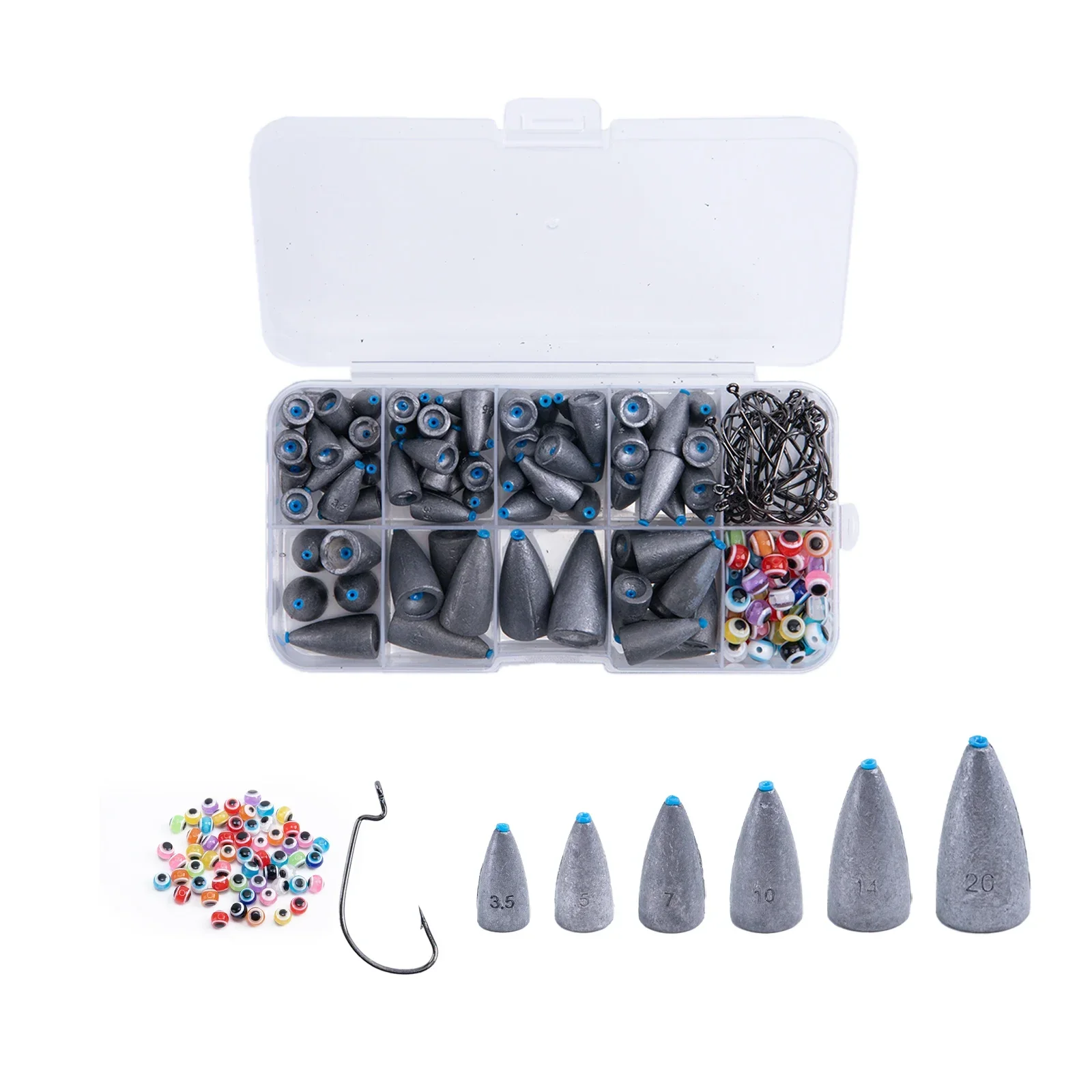 Kit de plomos y accesorios para Texas rig